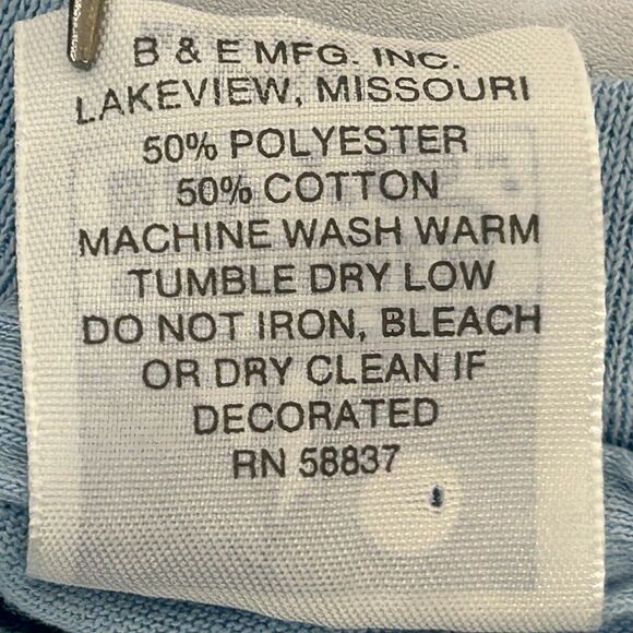 Vintage Ozark SWAT Team T Shirt Mens Large Missouri Flies Fly Swatter Funny Blue - Picture 5 of 7